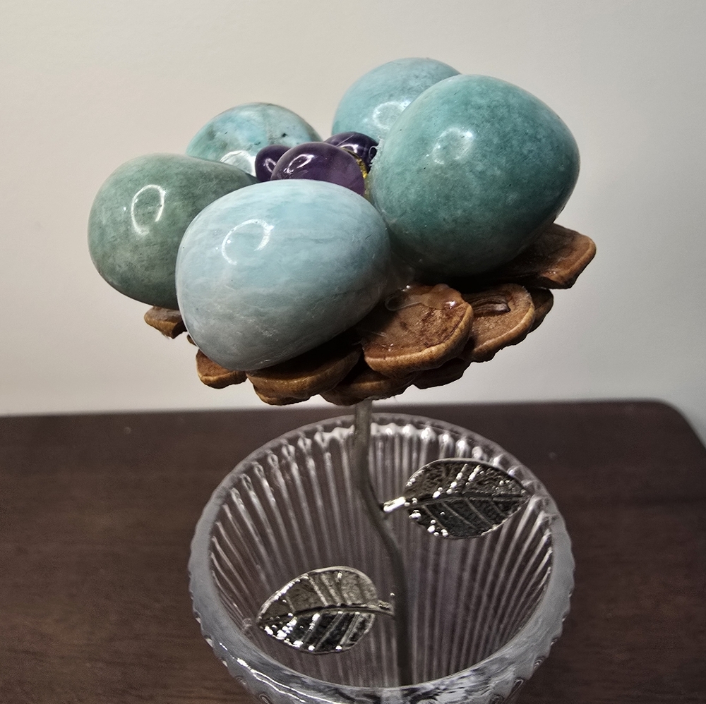 Aquamarine Crystal Flower - Picture 6 of 13